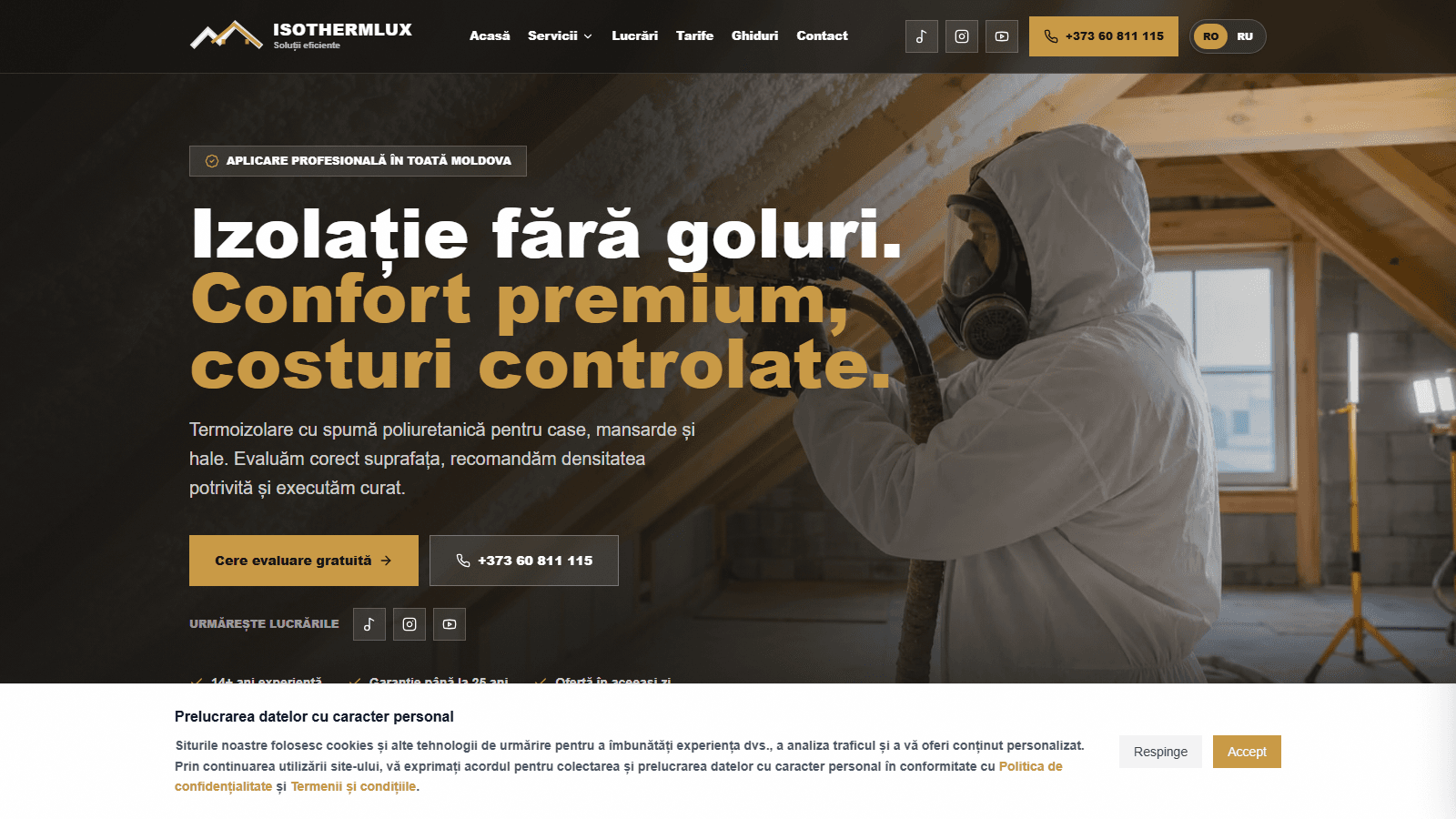 IsoThermLux — Site de prezentare & catalog produse