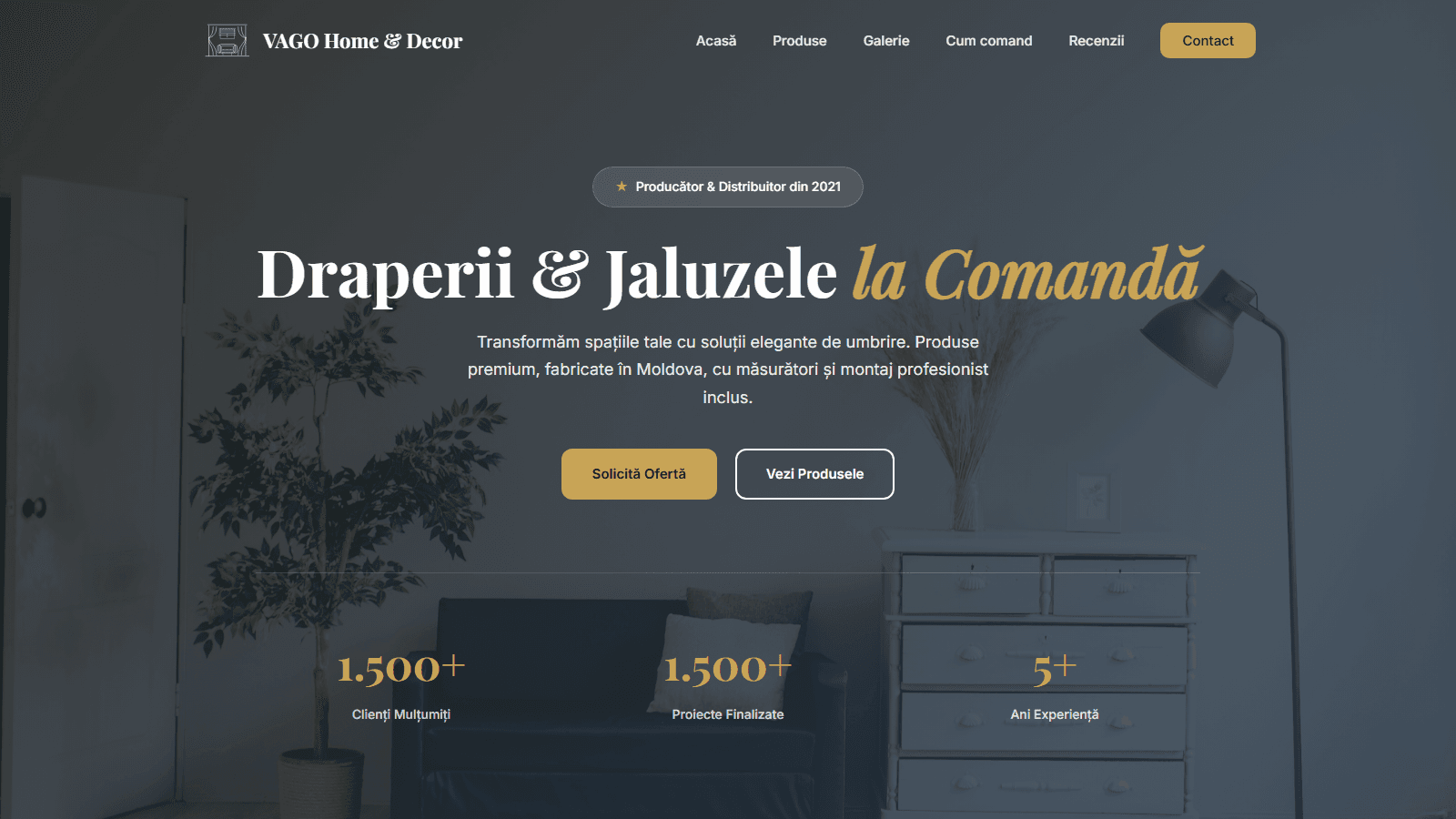 Vago — Landing page & prezentare